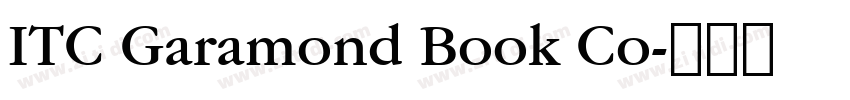 ITC Garamond Book Co字体转换